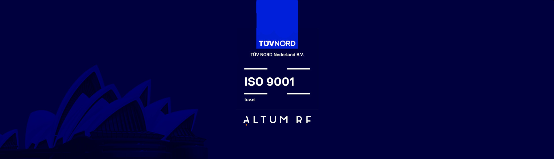 Altum RF Achieves ISO 9001 registration for the Sydney Design Center
